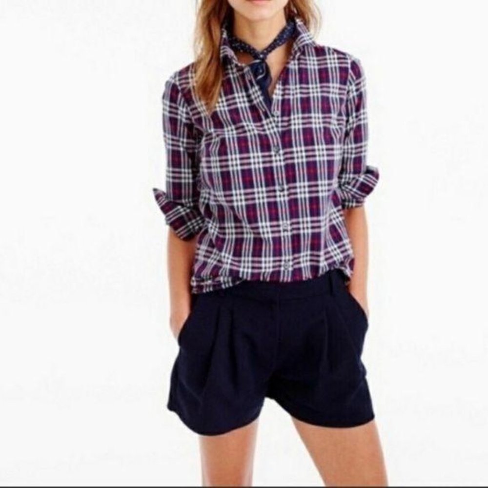 J.CREW // Pull On Crepe Shorts in Navy